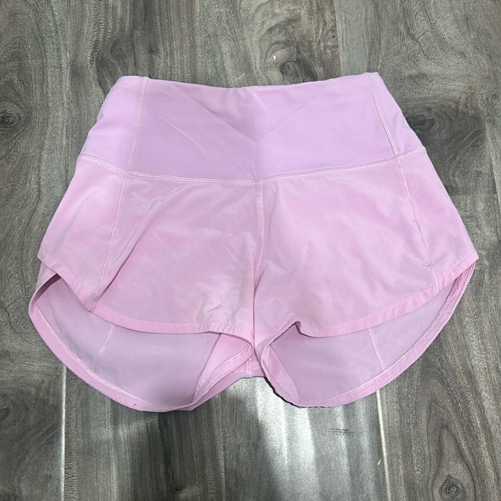 Pink speed up Lulu shorts